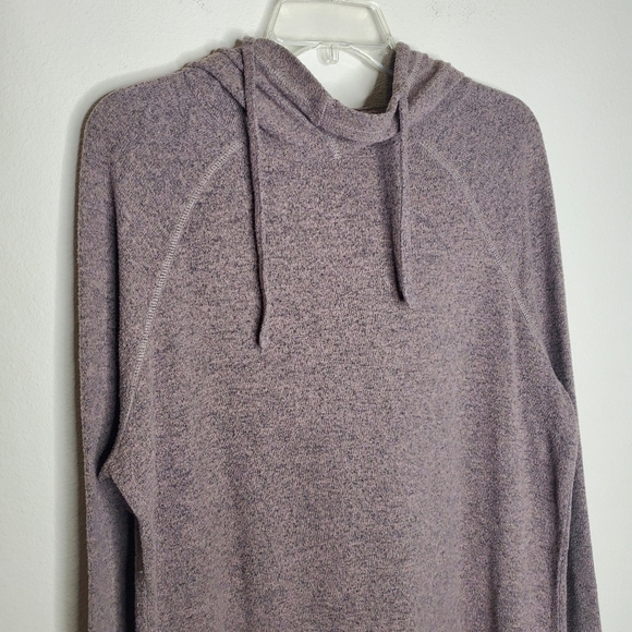 Torrid Brown Super Soft Plush Cowl Neck Tunic Pullover Hoodie Sweatshirt - Picture 6 of 10